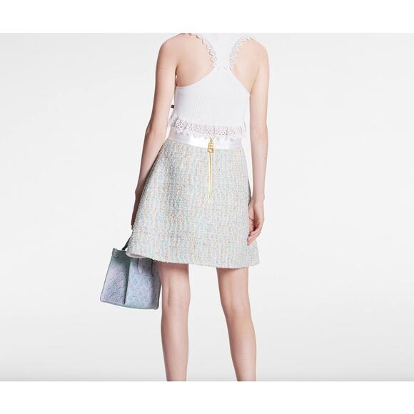 Louis Vuitton (2023 Summer RUNWAY) Tweed Stardust Skirt - Picture 9 of 10